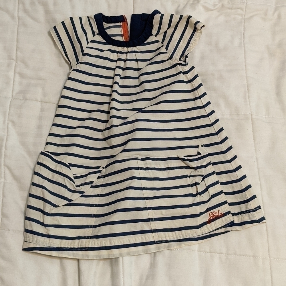 𝅺joule little kid striped dress size 5 Year